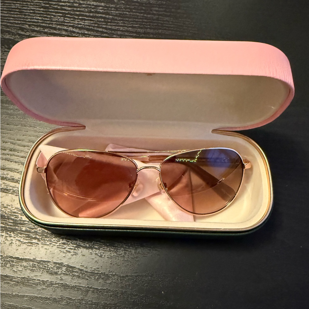 Kate Spade Stylish Pink Aviator Sunglasses